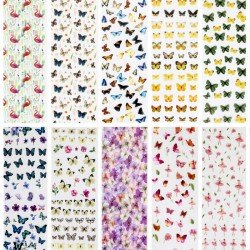 14 Transfer Nagelfolie Set - Ballerinas mit Schmeterlinge Andere