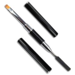 02. Acrylgel Pinsel mit Spachtel - schwarz mit Kappe Andere