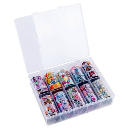 18 Transfer Nagelfolie Set - Märchenhafte Schmetterlinge Andere