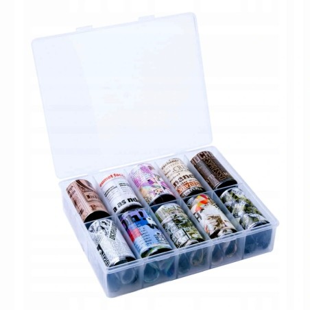 19 Transfer Nagelfolie Set - Zeitungen Andere