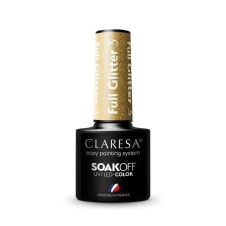 3 Full Glitter UV Nagellack 5 ml Claresa