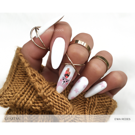 1000 White UV Nagellack 5 ml Claresa