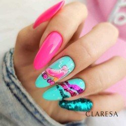 2 Neon UV Nagellack 5 ml Claresa