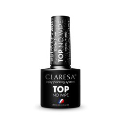 Top No Wipe Glitter Silver für UV Nagellacke 5 ml Claresa