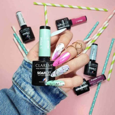 3 Mint UV Nagellack 5 ml Claresa