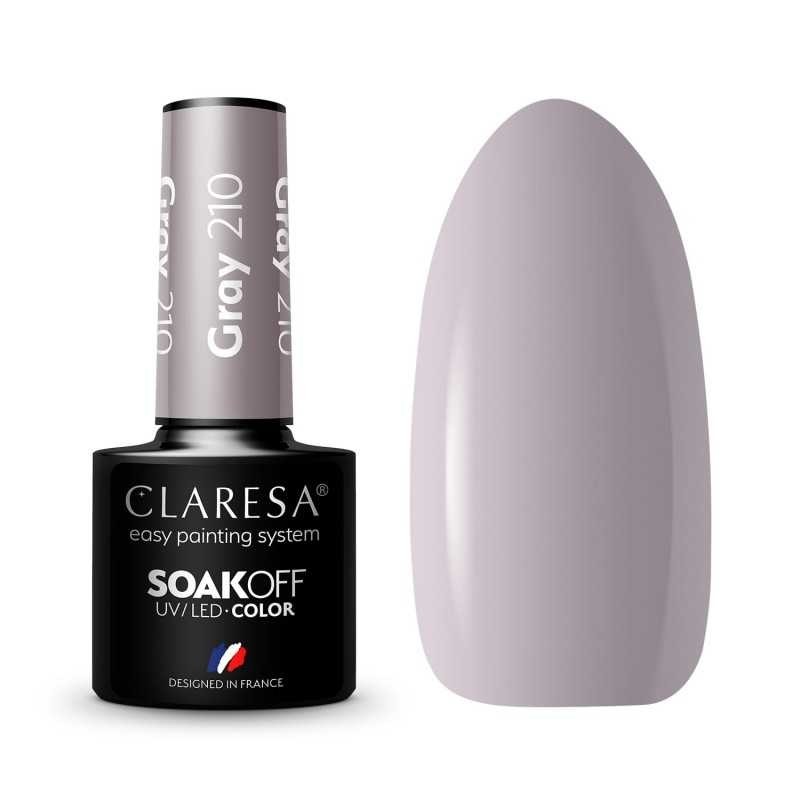 210 Gray UV Nagellack 5 ml Claresa