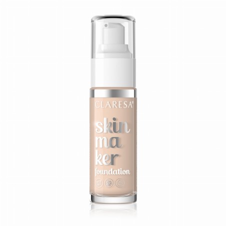 Foundation Skin Maker 01 Porcelain 30ml Claresa