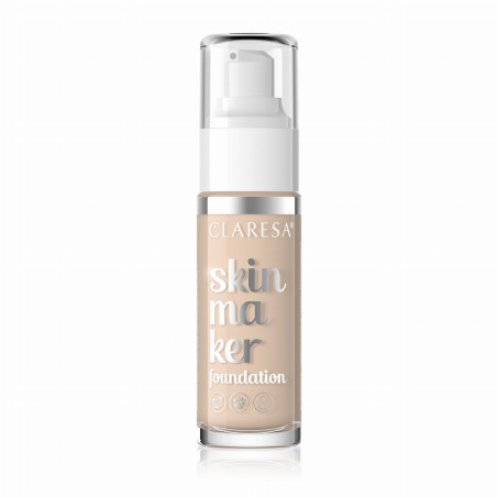 Foundation Skin Maker 02 Light Beige 30ml Claresa