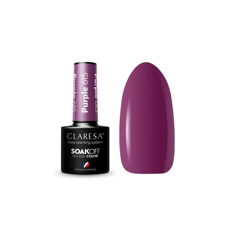 615 Purple UV Nagellack 5 ml Claresa