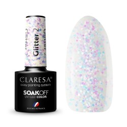 2 Glitter  UV Nagellack 5 ml Claresa