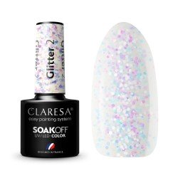 2 Glitter  UV Nagellack 5 ml Claresa
