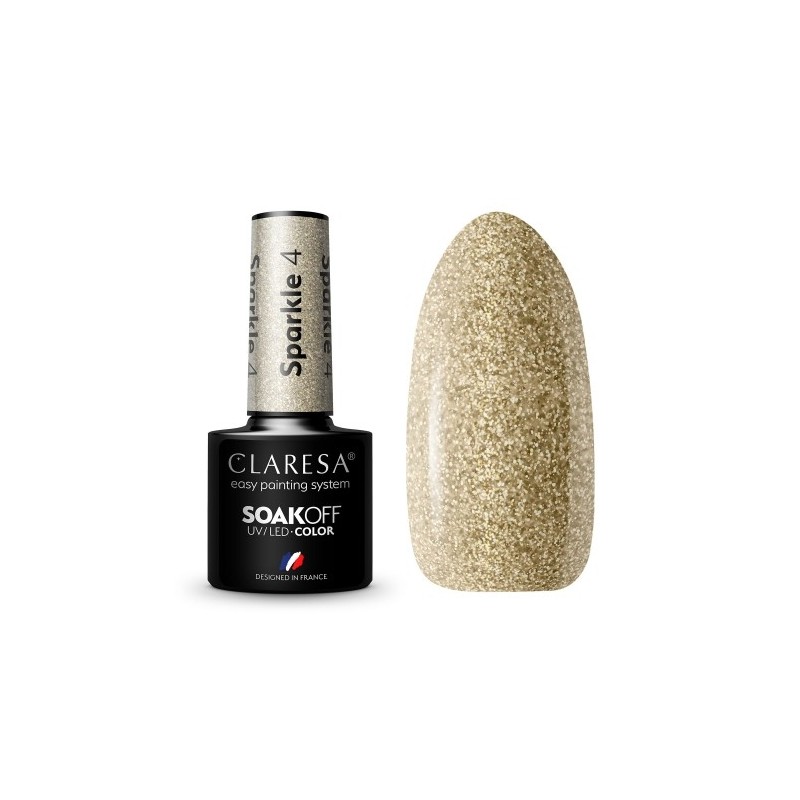 4 Sparkle  UV Nagellack 5 ml Claresa