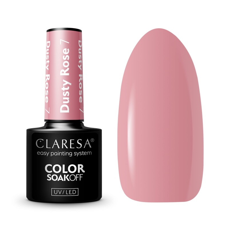 7 Dusty Rose UV Nagellack 5 ml Claresa