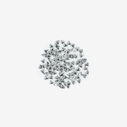 775 Nailart Dreieck silber gross 100 St. Semilac