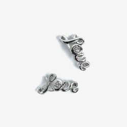 793 Overlay Love silber 2 St. Semilac