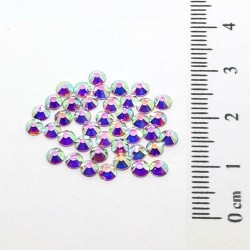Glas Strasssteine SS12 02 Crystal AB irisierend Andere