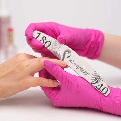 Nagelfeile Flamingo Halbmond 180/240 Standard AbaGroup