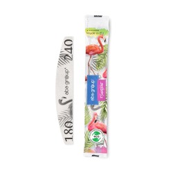 Sicheres Paket Nagelfeile Flamingo Halbmond 180/240 Standard AbaGroup