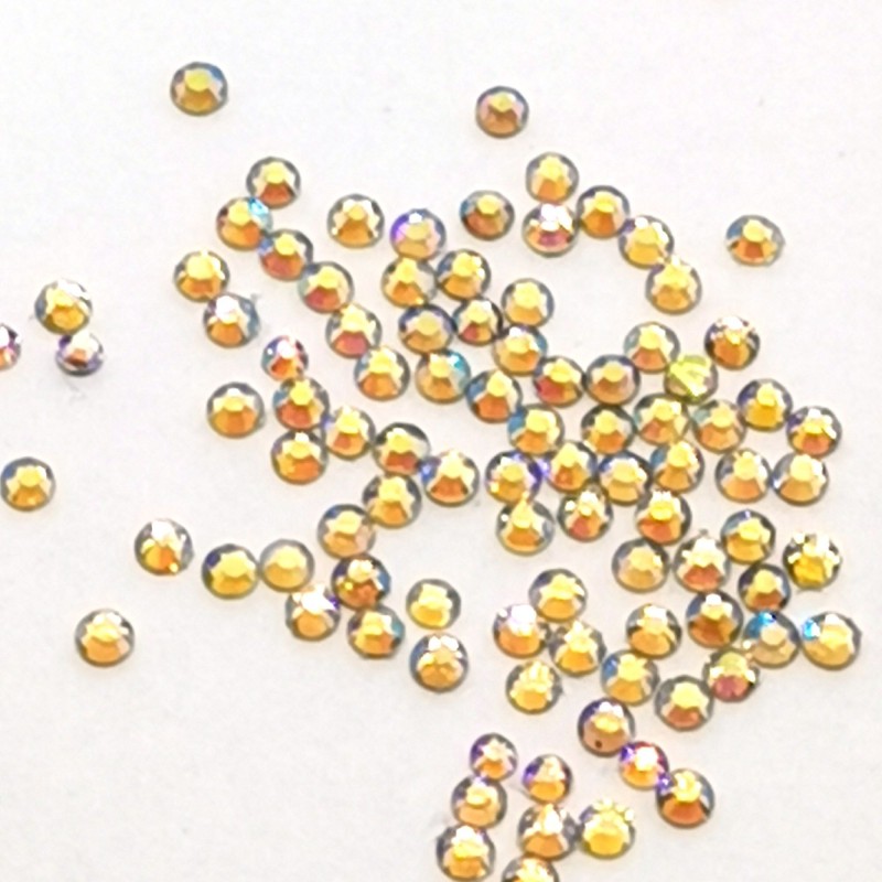 Glas Strasssteine SS4 03 Gold AB irisierend Andere
