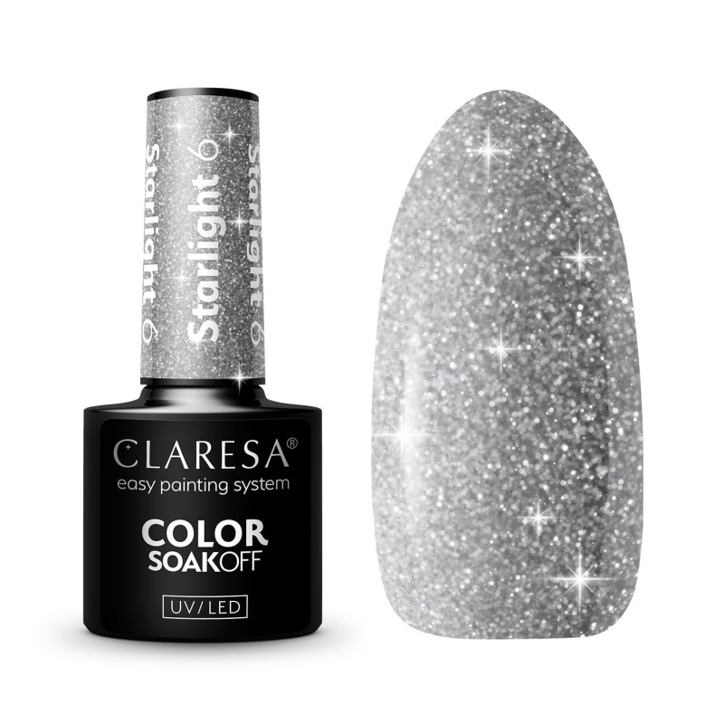 6 Starlight  UV Nagellack 5 ml Claresa