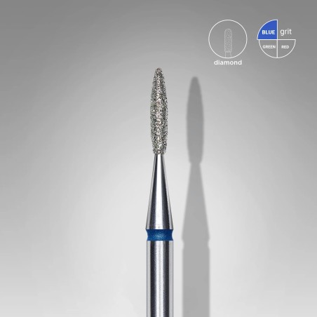 Diamantfräser Flamme Blau, Durchmesser 1.4 Mm / Arbeitsteil 8 Mm Staleks