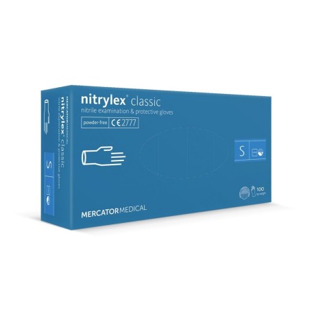 Medizinische Nitrilhandschuhe Gr.S 100 Stk Nitrylex puderfrei